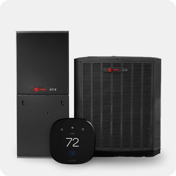 Trane HVAC system with smart thermostat