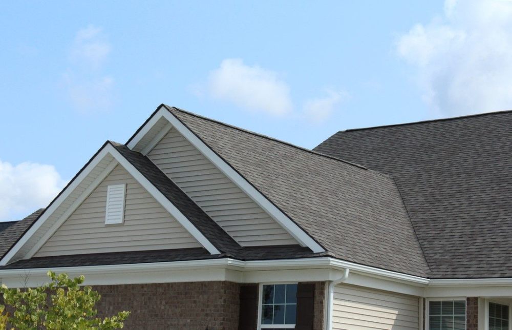 Finished suburban roof