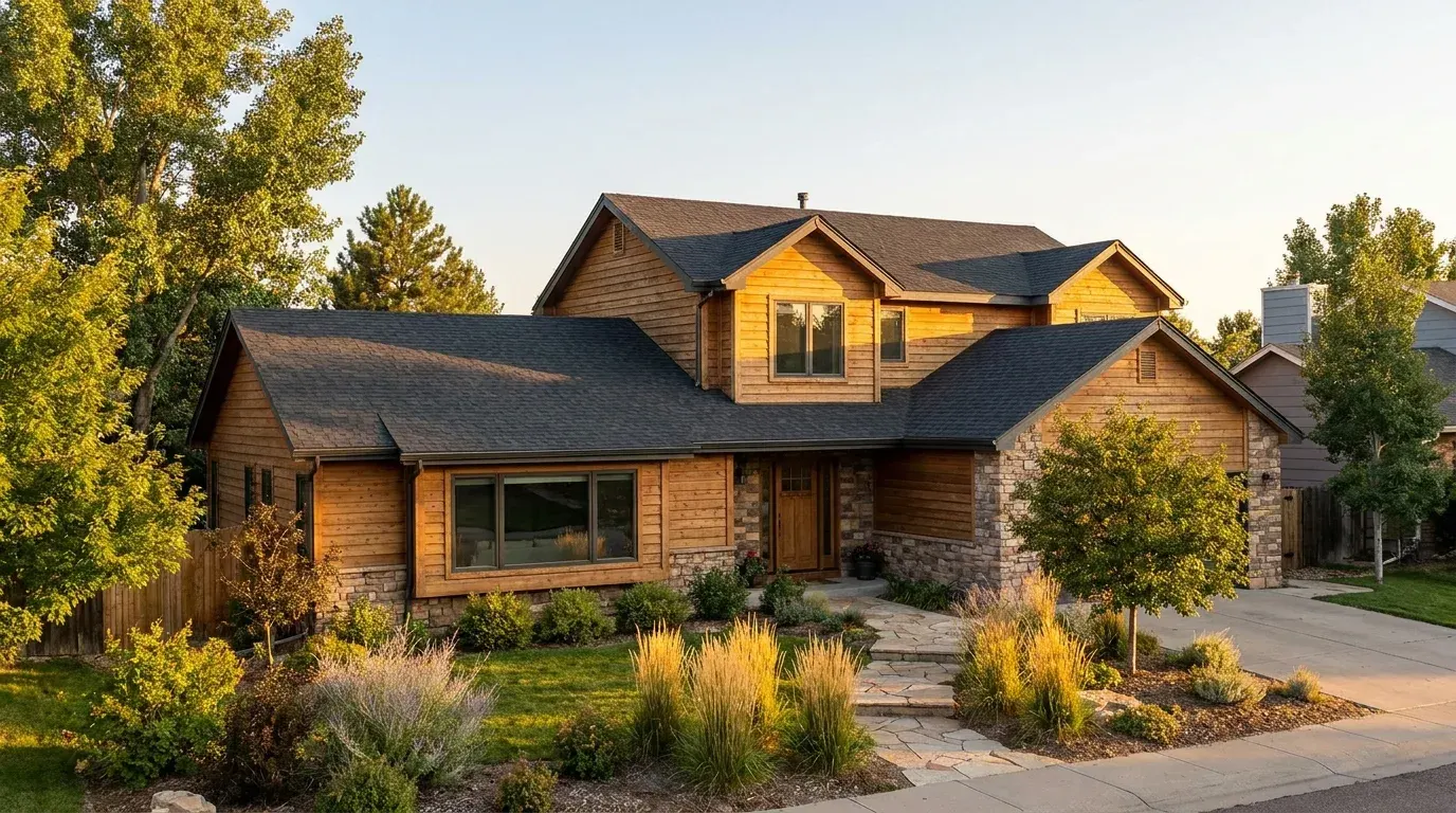 Two-story home exterior addition concept