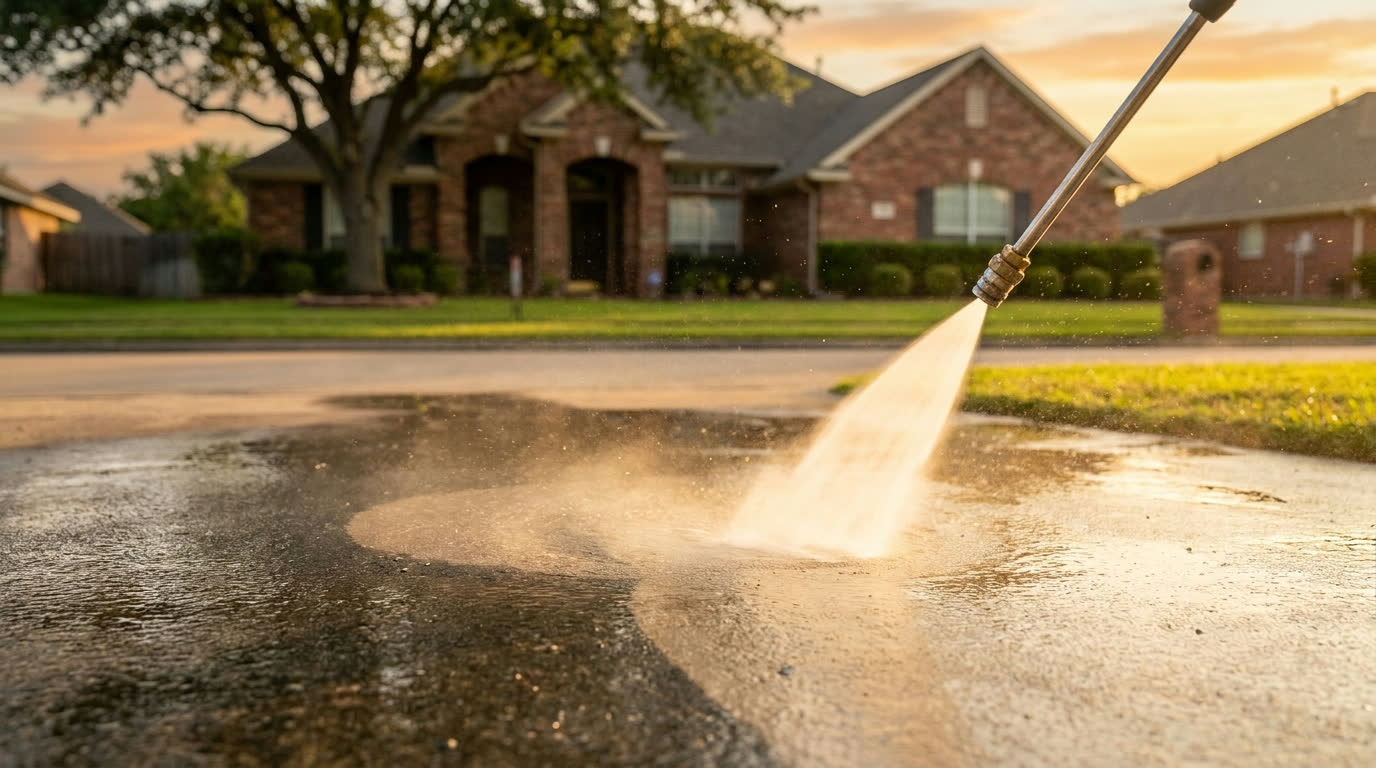 Surface Cleaning in Action - H2O Prime Pressure Washing