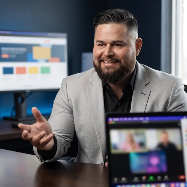 Ad Boost strategist reviewing campaign performance dashboards, representing pinpointing a growth bottleneck