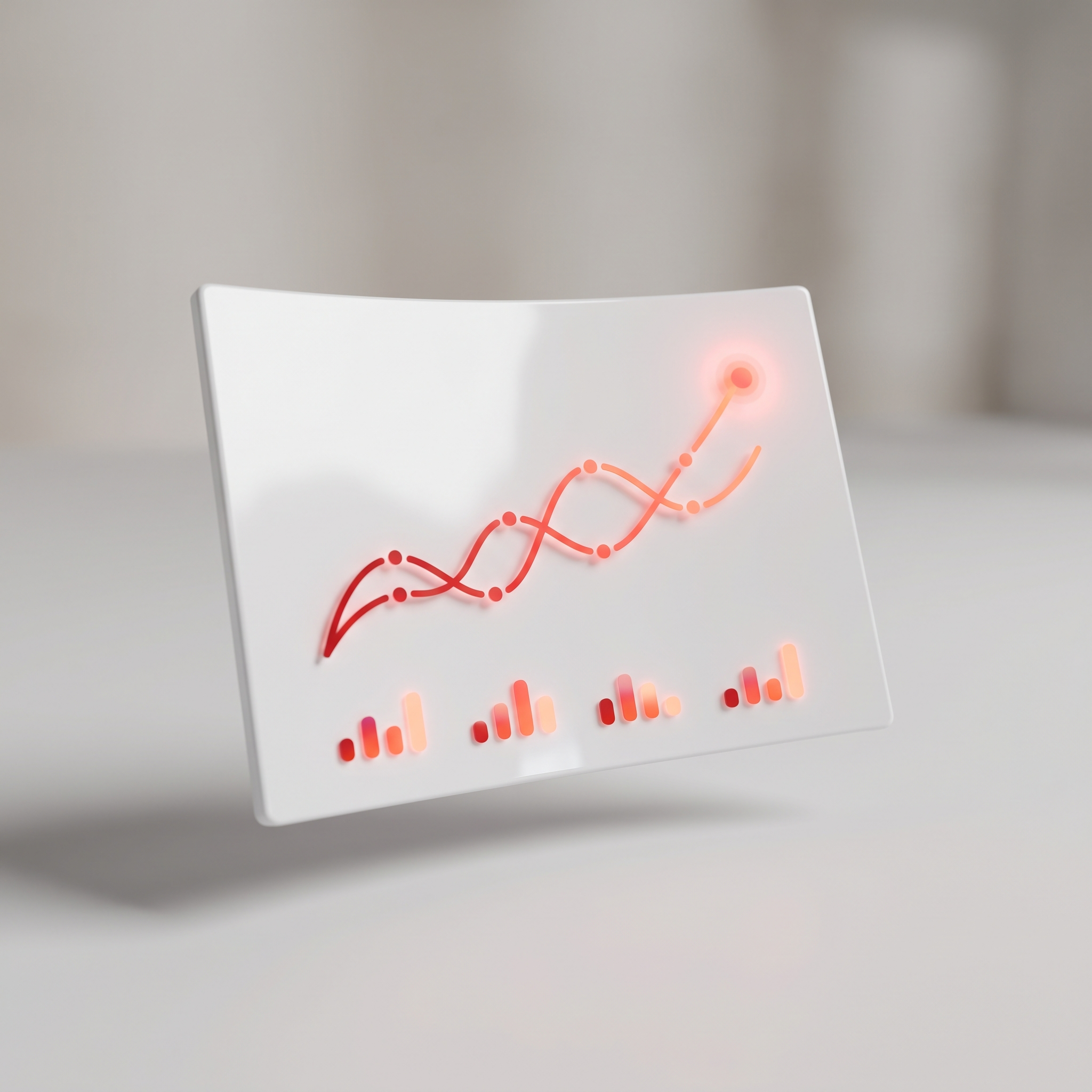 Ascending tracking chart card