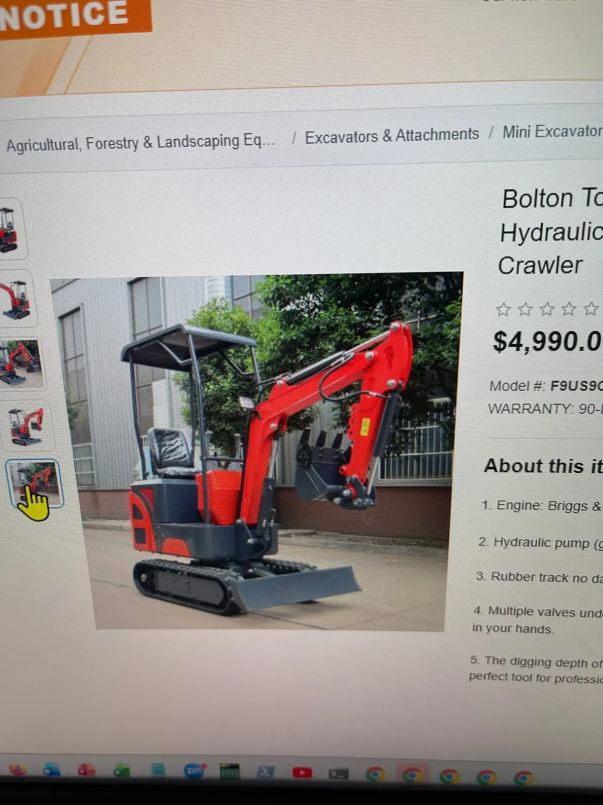 1995 Case SV185 Trencher