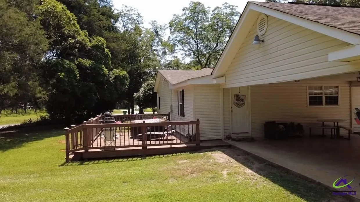 Rear deck and covered patio