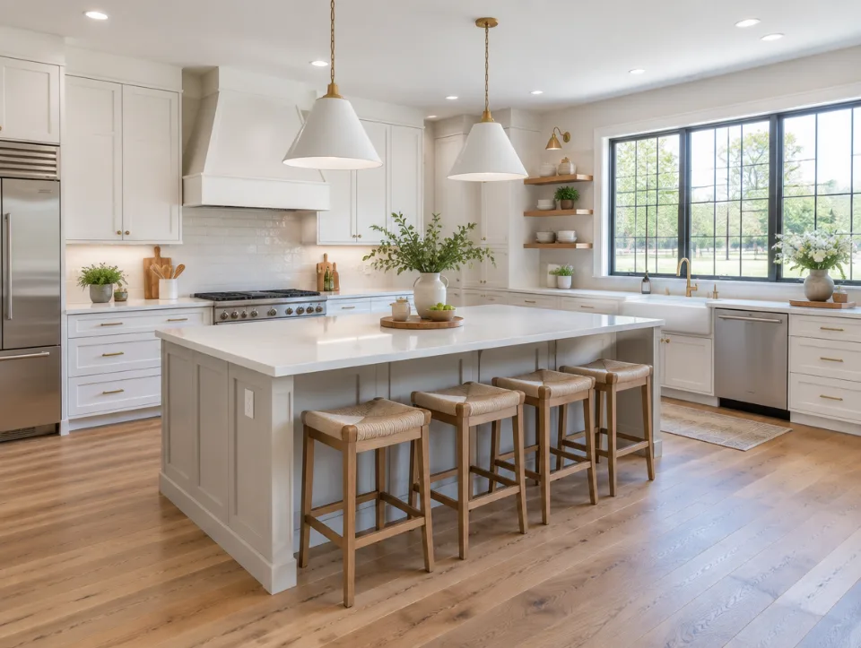 Renovated kitchen used as an example landing-page photo