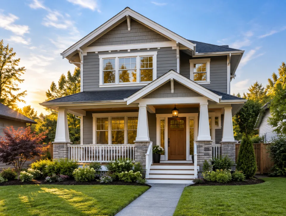 Renovated home used as an example ad photo