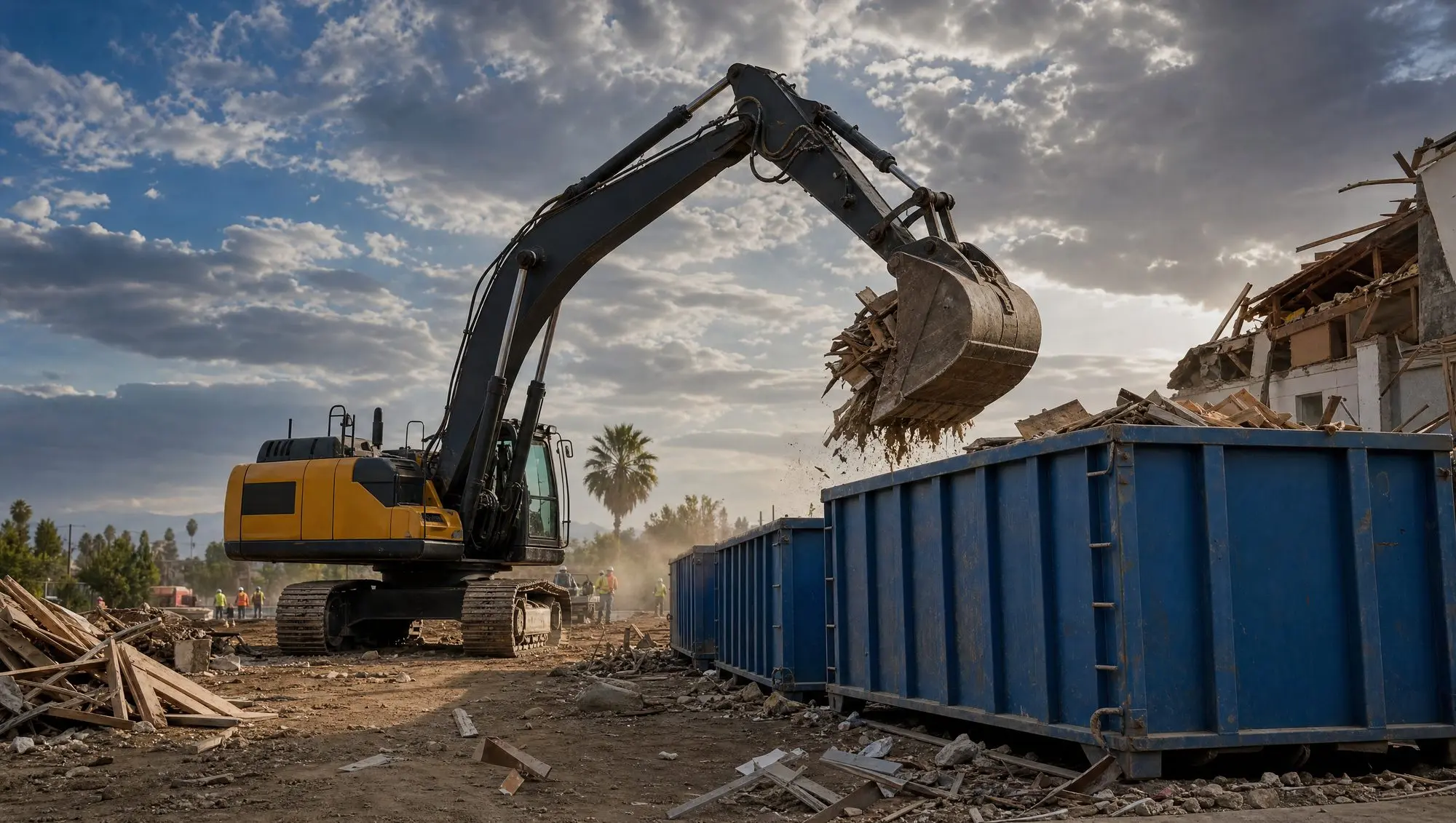 Construction dumpster rental