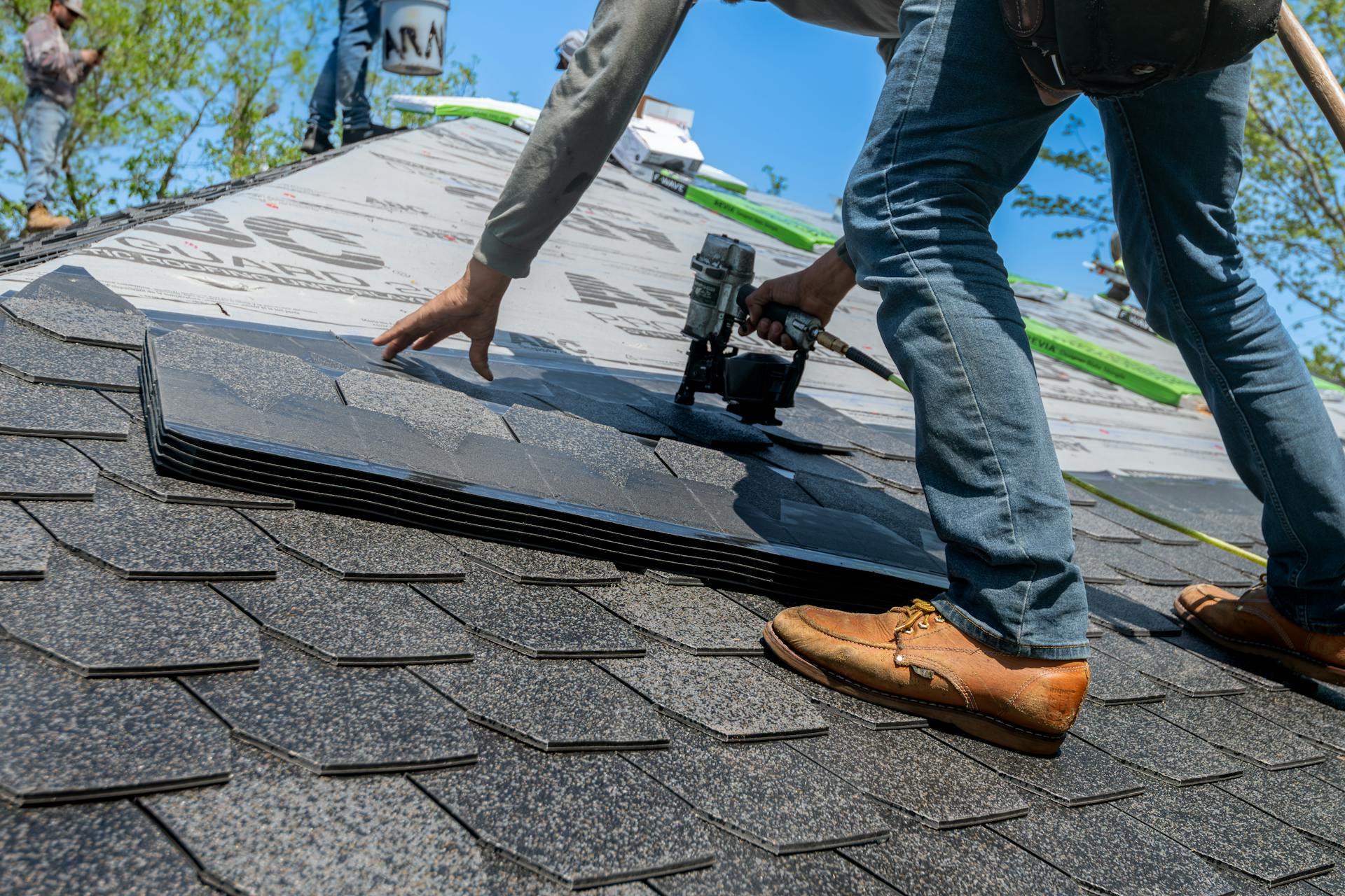 Premium Tile Roof — Aerial Drone View